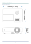 Page 62
DLP Projector—User’s Manual 
Projector Dimensions 
 
 
 
– 54 –  