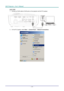 Page 43DLP Projector—User’s Manual 
LAN_RJ45 
1. Connect an RJ45 cable to RJ45 ports on the projector and the PC (Laptop). 
 
2. On the PC (Laptop), select  Start → Control  Panel →  Network Connections . 
 
— 34 —  