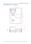 Page 70DLP Projector—User’s Manual 
Projector Dimensions ( D75XXWT  / D75XXST Series ) 
— 62— 
160.0
122.58
374.51
  