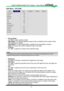 Page 3131
OSD Menu - PICTURE
 
Picture Mode
Contrast
Hue
Brightness
Saturation
Sharpness
Color
Noise Reduction
<           100           >
Enter
Overscan
Aspect Ratio
Aut o  Sy nc
VGA Setup
<          Off            >
<        16:10           >
Enter
Execute
INPUTSERVICEALIGNMENTCONTROLLAMPPICTURE
<         Video         >
<           100           >
<           100           >
<           100           >
<            0            >
<           15           >
• Picture Model
Use ◄► to select a picture model....