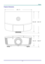 Page 61 P
P
P r
r
r e
e
e f
f
f a
a
a c
c
c e
e
e  
 
 
Projector Dimensions 
 
 
–  53  –  