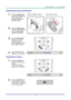 Page 26– 17 – 
Adjusting the Focus and Keystone 
1.  Use the Image-zoom  
control (on the projector 
only) to resize the 
projected image and 
screen size . 
DX881ST/DW882ST Series 
  
DX813/DW814 Series 
 
2.  Use the Image-focus  
control (on the projector 
only) to sharpen the 
projected image . 
3.  Use the KEYSTONE 
buttons the remote 
control to correct 
image-trapezoid (wider 
top or bottom) effect. 
 
4.  The keystone control 
appears on the display.  
Adjusting the Volume 
1.  Press the Volume +/-...