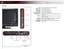 Page 122
4
Controls and Connections
USB:Connect a USB thumb drive to view photos.
HDMI (1,2,3): Connect HDMI devices.
Component: Connect component device. 
Composite: Connect composite device.
3.5mm Stereo Out: Connect 3.5mm audio device.
Cable/Antennal: Connect RF/Coaxial connector from cable, antenna, or 
satellite box.
RGB PC: Connect RGB cable from computer. Use 3.5mm port to 
connect PC audio.
3.5mm PC   
Audio In: Connect 3.5mm cable from PC audio out when using 
RGB PC port to display PC output.
Optical...