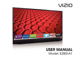 Page 1user manual
Model: E280i-A1
VIZIO  