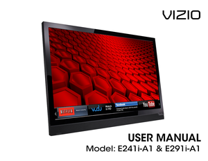 Page 1user manual
Model: E241i-A1 & E291i-A1
VIZIO  