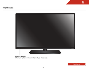 Page 152
9
FR ont Panel
Front Panel
REMOTE SENSOR   
When using the remote, aim it directly at this sensor.  