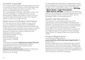 Page 8078Content CopyrightContent CopyrightThe unauthorized copying of copyrighted materials  is contrary to the provisions of the Copyright Laws  of the United States and other countries. This  device is intended solely for copying non-copyrighted materials, materials in which you  own the copyright, or materials which you are  authorized or legally permitted to copy. If you are uncertain about your right to copy any material,  please contact your legal advisor.Open Source Software InformationOSS...