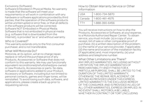 Page 8381
Exclusions (Software) Software Embodied in Physical Media. No warranty is made that the software will meet your  requirements or will work in combination with any  hardware or software applications provided by third parties, that the operation of the software products  will be uninterrupted or error free, or that all defects  in the software products will be corrected.Software NOT Embodied in Physical Media.  Software that is not embodied in physical media  (e.g. software that is downloaded from the...