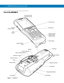 Page 221 - 2 MC9500-K Mobile Computer User Guide
Part of the MC9500-K
Figure 1-1    MC9500-K
Scan
Button
Modular Keypad
(Alpha Primary
Keypad Shown)
Power Button
Vol u me
Up/Down ButtonTouch Screen with 
Protective Overlay
Microphone
Function Keys
Battery
Camera Flash (Optional)
Exit Window
Headset Connector
Speaker
Interface Connector
Scan Button Camera (Optional)
Programmable Button
IrDA Window
Battery Release 
Latch
Stylus
Interface Pocket
Battery Release
Latch
Interface Plate
Handstrap 