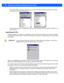 Page 983 - 46 Workabout Pro4 (Windows Embedded CE 6.0) User Guide
• You have the option of setting the entire applet or specific t abs within the applet as hidden or accessible. 
Any applet that can’t be set is greyed out. 
• You can add a maximum of 18 applications, after which the foll owing message is displayed: “!Maximum 18 
entries reached.” 
Import/Export to File
This option enables you to  Export your settings file ( .xml), and save it in the location of your choice. In addition, 
an Administrator has...