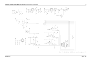 Page 269
Schematics, Component Location Diagrams, and Parts Lists: HUD4022A/HUD4025B (VHF) Main Board 7-96881096C74-B May 25, 2005
Figure 7-7. HUD4022A/HUD4025B Controller Power Control (Sheet 2 of 2)
BATTERY CONNECTOR9.3V REGULATOR
9.3V_TX_ REGULATOR
1%
1%
1%
1%
1% 1%
1% 1%
TO SHEET 1
*R0937*30K
0 *R0936*
100
100 R0924
VCC5 R0923
1
Q0960
1
C0998
100pF
C0997
68pF
LOOP_DISABLE
1K
R0934
470pF
*C0921*
A+
*R0913*0.1uF
C0920
130K
12K *R0914* VCC5
VCC5 *R0912* 3
1
TX_DISABLE
5
2
12K LMV7219 U0965
4
12K
*R0911*
R0910...