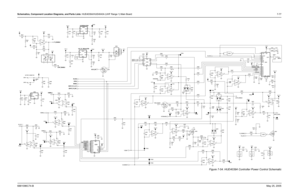 Page 337
Schematics, Component Location Diagrams, and Parts Lists: HUE4039A/HUE4043A (UHF Range 1) Main Board 7-776881096C74-B May 25, 2005
Figure 7-54. HUE4039A Controller Power Control Schematic
NU
VCC3
5.1K
R0990
9.3V_TX
10K
R0988
100pF
U0959
C0998
U0956-3
TP0956
100K
R0982
C0941
1uF 10K
R0991
10K
0.1uF
C0954
R0947
C0997
68pF
100pF
C0933
VCC5 Q0960
0
R0987
C0976 100pF 100K
100pF
C0935 C0980
R0962
TP09420.1uF
1uF
C0973
TP0938
U0957-31.2K
R0997 100pF C0922
R0952
1.2K
R0960
U0950
VCC2.85
20K R0977
0.1uF
C0981...