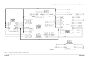 Page 350
7-90Schematics, Component Location Diagrams, and Parts Lists: HUE4039A/HUE4043A (UHF Range 1) Main BoardMay 25, 2005 6881096C74-BFigure 7-67. HUE4039A Secure Block Diagram and Interconnections
USB_RS232_SB9600 BLOCKUSB/RS232
SECURE INTERFACE BLOCK
10 11 0
2 3
UTXD1_USB_VPOUT
UTXD2
VIP_IN_1_3V VIP_IN_1_5V
VIP_IN_2_3V VIP_IN_2_5V
VIP_OUT_1_3V VIP_OUT_1_5V
VIP_OUT_2_3V VIP_OUT_2_5V 0
2
UARTA_RTS UARTA_RXD UARTA_TXD
UCTS1_USB_FSEN
UCTS2
URTS1_USB_XRXD
URTS2
URXD1_USB_VMIN
URXD2
USB*_RS232_EN USB+ USB-...