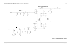 Page 403
Schematics, Component Location Diagrams, and Parts Lists: HUE4040A (UHF Range 2) Main Board 7-1436881096C74-B May 25, 2005
Figure 7-97. HUE4040A Receiver Mixer Schematic
SIGNAL
INJECTION
5.6pF
HIGH SIDE
1
2
3
4 5
NU
C5381 replace,2585040Y01
*T5381*
C5377 12pF
5.1pF 9.1pF
C5380 L5382
12nH
C5389
R5382
NU
NU
470
6.8pF
C5390
L5380 12nH C5379
8.2pF
C5375 9.1pF R5380
470 0
NU R5381 L5389
8.2nH R5387
47
C5386
33pF
L5388
68nH
D5381
8.2nH
L5390
L5381 68nH
12nH R5388
51
9.1pF
L5392 NU
NU
NU C5374 R5385
180
C5388...