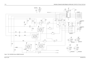 Page 412
7-152Schematics, Component Location Diagrams, and Parts Lists: HUE4040A (UHF Range 2) Main BoardMay 25, 2005 6881096C74-BFigure 7-106. HUE4040A Secure SB9600 Schematic
NU
VCC5
1
2 4
R0628
100K U0608-1
3GND5VCC
100
R06213GND5VCC
U0608-2
7GND14VCC U0607-2
VCC2.85 U0602-5
Q0610
U0603-2
GND
3VCC5
12 13 11
VCC5
VCC5
2 1 4 U0602-4100K
U0603-1 R0634
0.1uF C0606
R0627 100K
C06130.1uF
C0604
0.1uF
U0604-1
2
3 1
8
4
R0629
10K VCC5
R0636 Q0613
10K
5VCC
Q0612
10K
U0610-23GND
VCC2.85
R0625 100K
R0626
C0600
0.1uF...