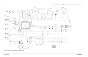 Page 450
7-190Schematics, Component Location Diagrams, and Parts Lists: HUF4017A (700-800 MHz) Main BoardMay 25, 2005 6881096C74-BFigure 7-133. HUF4017A Receiver Back-End Schematic
NO PLACE
To Controller Pin
##
# *
*
#
CLOCK LF
SPF_3.5V
From IF Section
2nd LO VCO 2nd LO LF
RX 2nd LO Shield 
CLOCK VCO
# #
###
270nH
E6001
BK1005HM471 0.1uF C6019L6004
VN_T6007VN_T6008
VN_T6009
0.1uF
C6018
C6030
L6002
10uH
TP6001
1
.01uFVN_B6002
VN_T6013,VN_B6005 VN_T6010
VN_B6004, VN_T6011,
VN_T6004, VN_T6001
1uF C6068 IF6007...