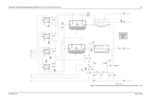 Page 457
Schematics, Component Location Diagrams, and Parts Lists: HUF4017A (700-800 MHz) Main Board 7-1976881096C74-B May 25, 2005
Figure 7-140. HUF4017A Frequency Generation Unit Overall Schematic (Sheet 2 of 2)
IF6766
NC
D6750
150 R6779
From_RX_VCO
RX_FDBRX_INJ
VS1 VS2
F9.3V
C6792
10uF
TP6754
1 GND6
7
GND7
9
GND8
10
GND9
11
RF_OUT
20
SWBPOS1 2
SWBPOS2 17
GND17
21
GND18
22 GND2
3
GND3
4
GND4
5
GND5
6
12 GND11
13
GND12
14
GND13
15
GND14
16
GND15
18
GND16
19
U6755
06G61
700-800MHz
CONT_V
8
GND1
1
GND10
IF6767...