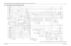 Page 489
Interconnect Boards Schematics, Component Location Diagrams, and Parts Lists: Remote Interconnect Board (High Power Only) 8-136881096C74-B May 25, 20058.4 Remote Interconnect Board (High Power Only)
Figure 8-5. HLN6901C, HLN6902C Remote Interc onnect Board Schematic (for High Power only) 