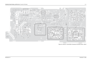 Page 186Schematics, Board Overlays, and Parts Lists: Transceiver (RF) Boards8-116881094C31-ENovember 16, 2006
Figure 8-9. NUF3577 700–800 MHz Transceiver (RF) Board Layout—Side 2
D
G
C1
C2 C3
C4 C5 C6 C7
C8
C12
C13
C14
C30
C101
C102
C103
C104
C106
C107
C108 C109
C110
C 111
C112C113 C114C115
C116
C117 C136
C137
C201
C202C203C204C205
C206 C207C208
C210 C211
C217C218
C219
C220 C222
C223
C228
C229
C230 C231
C232
C279 C280
C310
C311
C312
C315
C317
C318
C321 C323
C325
C327
C342
C400C401
C402
C403
C404
C405 C406
C407...