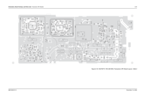 Page 200Schematics, Board Overlays, and Parts Lists: Transceiver (RF) Boards8-256881094C31-ENovember 16, 2006
Figure 8-18. NUF3577J 700–800 MHz Transceiver (RF) Board Layout—Side 2
DGC1 C2
C3 C4
C5
C6
C7C8
C12
C13
C14 C22
C30
C50C101
C102
C103 C104
C106
C107
C108
C109
C110
C 111
C112
C113
C114
C115 C116
C117
C136
C137
C201 C202
C203
C204
C205
C206
C207
C208C210
C211 C212
C217
C218 C219 C220
C222 C223
C228
C229 C230
C231
C232
C237
C279
C280
C310
C311
C312
C315
C317C318
C321
C323
C325
C327
C342
C400C401 C403
C404...