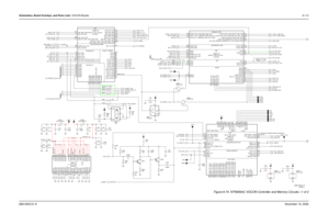 Page 288Schematics, Board Overlays, and Parts Lists: VOCON Boards8-1136881094C31-ENovember 16, 2006
Figure 8-74. NTN9564C VOCON Controller and Memory Circuits—1 of 2
21
SIM/SAP
INT/KPP
I
UART/SIM
BBP
L1T/QSPI         
I
Core (1.8V) UART/GPIO Clock Amplifier
EIM (1.8V)
100pF C420C424
0.1uF 0
RESET_OUT 2
14
U404-2
PWR_GND
3 GND5
VCC NC7SZ125 U404-1
0.1uFC438 V2
DSP_DE
REAL TIME TRACE
JTAG
GPIO
CCM/WDOG/EGPT/CLK
MISCELLANEOUS
DSP TRACE REAL TIME TRACE 0.1uF C422
100pF C440 2R4030 Remove for Type I
GND 3
2
NC1 4...