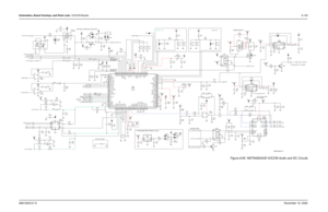 Page 304Schematics, Board Overlays, and Parts Lists: VOCON Boards8-1296881094C31-ENovember 16, 2006
Figure 8-85. NNTN4563A/B VOCON Audio and DC Circuits
63B81096C53-O
VSW1: 3.8 V
GROUND CONNECT
POWER SWITCH
PATRIOT GPIO
(13 MHz)
PATRIOT
V2: 3 V SAPBATTERY INTERFACE CIRCUITRY
VSW2: 1.875 V
FILT_B+
V22 1
4V2
VSW1R581
0
Q502
3 5
R527
1K R511
0 delete,.
C531
10uF BLM11A601SB502
R584
10K
FILT_B+ R585
10K
R561C523
10uF
100pF1K
C54823
1
R548
20K 5.6V VR5015
VDD
3 VSS
V2
V2
R556
20K U510
TC7S66F
4 CNTL 12
R501
0...