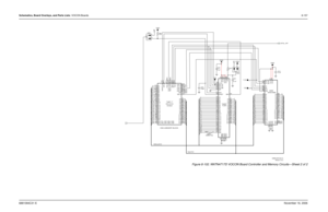 Page 332Schematics, Board Overlays, and Parts Lists: VOCON Boards8-1576881094C31-ENovember 16, 2006
Figure 8-102. NNTN4717D VOCON Board Controller and Memory Circuits—Sheet 2 of 2
I
EIM & MEMORY BLOCK
C411
0.1uF
delete,.0
R427 PATRIOT EIM_BLOCK
*U401-1*
R_W C409
0.1uF
C401
0.1uFVSW2
*U402*FLASH VSW2
VSW2 D401VSW2
CS0
K6F8016R6M
U403
0 R413 4.7K R401
CS2 D402
C441
470pF
Data(15:0)128Mbit Only
Address(23:0)OPTB+_VPP
16
22 4
6 14
12 2
8 5
124
11
NC
NC
NC
7
22
7
1381
1713 5
163
ECB_N_PA 4T16 LBA_NN13
P16
OE_N
N11...