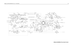 Page 53Midband 1-25W PCB 8489012U01 (rev. C) / Schematics4-9
57R01L500 FILT_B+
C5083
100pF
C5086
.022uF
C5001
10uF
0.1uF C5061
C5060
100n
C5000
1000pF
C5085
.022uF
1000pFC5067 B+
FILT_SW_B+ 100pF C5084
VR500 MR2835S
24V
0.1uFC5062
3.3V VR504
R5050
13K C5094
220pF
0 R5000
C5092
220pF TP500
62K R5031
FILT_B+ FILT_SW_B+
BATT_SENSE
R5036
47K
VR503
3.3V
EMERGENCY_ACCES_CONN
DC_POWER_ON EMERGENCY_SENSE
47K R5035 D3_3V
DTC144EKAQ504 ONOFF_SENSE
Smart Fuse Circuit
5.1V VR501D500
R5074
1K
D513
IGNITION
R5082
51KQ503...