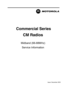Page 1Commercial SeriesCM Radios
Midband (66-88MHz)
Service Information
Issu e:  December  2 003 