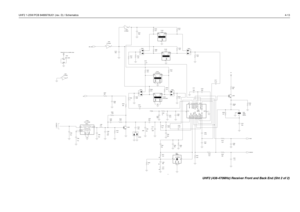 Page 53UHF2 1-25W PCB 8488978U01 (rev. D) / Schematics4-13
73D02968C74-O
SHEET 6 OF 8
Check if it is 3v or another value
NU
NU
NU DNPDNP DNP
TO SHEET 1
22.pBW_SEL
5V
L315
27nH 0.C359
R30333p
30pC361 R311
4
OSCOUT3
QUADIN 10RFIN 1
RFIN_DEC 2
RSSIOUT5
RSSI_FEED 9
VCC
6
15.K
16
IFAMP_DEC1 19
IFAMP_DEC217 LIMIN 14LIMOUT11
LIM_DEC113
LIM_DEC2 12MIXOUT20
OSCIN
AUDIOOUT8
AUDIO_FEED 7
GND
15
IFAMPIN 18
IFAMPOUT 1
GND2 4
IN 3
OUT6U300
SA616
FLTR_44.85M
FREQ
CC1 2
CC2 5
GND1
20.K
FL300100.
3VR308
R337
13.K R312 33.K...