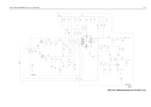 Page 51VHF2 1-25W PCB 8488977U01 (rev. C) / Schematics4-11
73D02968C63-0
SHEET5OF8
VCO Shield
VCOBIC ShieldDNP
TO SHEET 1
DNP DNP
DNPRX_INJ 3V
TX_INJ
IF200
1nC2037 C2040
C2012
8.2p 47.0nL207
30.KC2038
1n
1
TRB_IN 19TX_BASE 16
TX_EMITTER 15TX_IADJ 1
TX_OUT10
TX_SWITCH13
VCC_BUFFERS14
VCC_LOGIC18 17
GND_LOGIC
PRESC_OUT12
RX_BASE 5
RX_EMITTER 6RX_IADJ 2
RX_OUT8
RX_SWITCH7 SUPER_FLTR 3
U201
50U54 COLL_RFIN 4
FLIP_IN 20
GND_BUFFERS 11GND_FLAG 9
L204
680nH 680nHL203
220. R223 C2003
100n 39.p 1.n
1C2071
SH202
SHIELD
1...