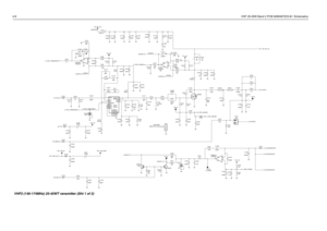 Page 484-8VHF 25-45W Band 2 PCB 8486487Z03-B / Schematics
MRF1518’s Thermal pad1.542*4 0.8*2 5 (SOURCE)
V_CNTRL 220pF C1095 2.4K
NU R166 R168
2.2K
C1063
330pF
C1062
1000pF R137
39K
C1001
1uF
C1105
470pF
R106
51
C11171000pF
36pFC1089
IF113 C1043
110pF
100KR131 5.6K R159
NUNU R188
0
39K R139
NU FILT_SW_B+_PAC1107
470pF
470pF C1106
510 R170 330pF C1068
C1014
56pF
FLT_9VNU.022uFC1037 .022uFC1039 FILT_SW_B+_P
A
C1030
27pFL105
68nH
C1029
0.1uF 12nHL10 4 FLT_9V
R122
4.7R189
330pF C1065 NU0
R102
51
C1084
220pF VR105...