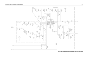 Page 51VHF 25-45W Band 2 PCB 8486487Z03-B / Schematics4-11
DNP DNP
DNP
DNP
VCOBIC Shield
VCO Shield
16pF C2064
D204 L203100nHL211
680nH47nHL216 L209
100nH
R215
4.7K R216
3.9K
18pF C2057
100 R230
100nHL212 NC
R218
1K C2007
0.1uF V_SF
C2021
.01uF
C2030
3900pFR235
18
C2061
12pF
220 R222
100 R227 R221 L201
680nH
220
SHIELDSH201
1C203 2
1000pFR223
220 C2012
0.1uF0.1uF C2019
18pF C2058
C2081
470pFC2071
39pF
V_SF 0.1uF C2076
8.2pFC2066C2039
1000pF
1000pF C2029 D205V_SF C2063
15pF
R233
47 1pF C207347nHL214
L213
100nH...