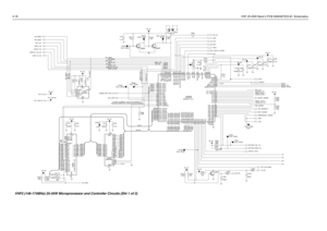 Page 564-16VHF 25-45W Band 2 PCB 8486487Z03-B / Schematics
DNPDNP SYNTH_CS ASFIC_CS
DISPLAY_CS_CH
DNP
DNPDNP SPI_MOSI
PROVIDE WIRED OR OPERATION ON CSPROG EE_CS
DNPSPI_CL K
SHIFT_R_CS
DO NOT CONNECT THIS CS IN ORDER TO SPI_MISO
R415
01 TP404
TEST_POIN T1
TP402
TEST_POINT0.1uFC405
C413
1000pF
C414
1000pF
D3_3V D3_3V
10K R463R473
100K D3_3V
R472
100K R441
10K
100KR4271000pFC415C407
0.1uF R425
100K 51 R462
9
RESET8
VCC
21
I_O0
22
I_O1
23
I_O2
25
I_O3
26
I_O4
27
I_O5
28
I_O6
I_O729 14
A6
13
A7
3
A8
2
A9 30
EN_CE...