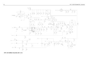 Page 484-8VHF1 1-25W PCB 8486672Z01 / Schematics
120. R102 10u
MRF1513’s Thermal  pad
DNP
DNPDNP
(SOURCE)
0.8*25 1.542*4
TO SHEET 2
V_CNTRL DNP
DNP
1n
1019447
V_CTRL_PREDRIVERRX_EN RX_EN 9V FILT_SW_B+PA_BIASCOMP_B+
TX_INJ
Q10522n
22n1IF110
R182
10.KC1089 1019447
C1039
1
TP150 TEST_POINT L110
12.0n22.K
L121
FLT_9V
C1069
DNP
1019447
1n
1nC1068
1nC1070
C1029 C1066
100n 1n C1103
33n
C1120
33p C1117
47p 33p C1119 C1118
33p
C1031
22n L105
68.n L104
68.n
L107
4.22n
51.0 R105
51.0R123
R1062.7
1n C1062 C1061
1n...