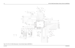 Page 1307-60VHF 146-174 MHz Schematic Diagrams, Overlays, and Parts Lists (8486769Z04-C)June, 20056880309N62-C
EEPROM
GREEN LED RED LED
FLASH
SRAM10KR410
820
R411
CS 1
HOLD 7SCK 6
SI 5SO2
VCC8VSS4 WP 3
D3_3V
U402
X25128-2.7
.01uF 0.1uF
C422
NC
C4134.7KR419
R434
NU
91
R413
100K
69
VRH68
VRL
13
VSS
40
VSSL 87
VSSRXFC93
48
XIRQ
XTAL
76
PJ5
77
PJ6
78
PJ794
RESET
12
VDD
39
VDDL88
VDDR92
VDDSYN
PI4 51
PI5 50
PI6 49
PI7
71
PJ0_CSGP3
72
PJ1_CSGP4
73
PJ2
74
PJ3
75
PJ4
42
PH5_CSGP1
41
PH6_CSGP2
38
PH7_CSPROG
56
PI0 55
PI1...