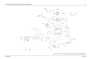 Page 93VHF (146-174 MHz) Schematic Diagrams, Overlays, and Parts Lists (8486342Z09-A)7-236880309N62-CJune, 2005
500 mV (RF)
320 mV (RF)
390 mV (RF)
550 mV (RF)
290 mV (RF)
490 mV (RF)100 mV RMS (25 kHz)
50 mV RMS (12.5 kHz)0.62 V
165 mV (RF) 1.23V 16 mV (RF)
170 mV (RF)2.14 V
0 V (25kHz)
2.8 V (12.5 kHz) 0 V (25 kHz)
1 V (12.5 kHz)
110 mV (RF)
130 mV (RF)0.33 V 0 V (25 kHz)
5 V (12.5 kHz)
5 V (25 kHz)
0 V (12.5 kHz)
2.8 V (25 kHz)
0 V (12.5 kHz) 1 V (25 kHz)
0 V (12.5 kHz)
C92
0.1uFTC7W04F U52-3
20K R67 5V...