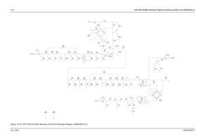 Page 22012-38UHF (438-470 MHz) Schematic Diagrams, Overlays, and Parts Lists (8486348Z13-C)June, 20056880309N62-C
18 mV (RF)-7.5 dBm
-10.3 dBm
13.2 mV (RF)363 mV (RF) 4.2 V (Rx)
4.2 V (Rx) 4.2 V (Rx)5 V (Rx)
0 V (Tx)
4.2 V (Rx)
3.66 V (Rx)
483 mV (RF) -0.67 dBm
133 mV (RF)+2 dBm
177 mV (RF) +5.5 dBm
218 mV (RF)+8 dBm0.79 V C20
390pF
C34
1.5% 6.8pF
C522
0.5pF
C46
CR41HSMS2829
IO11
2 IO2 IO3
3IO4
4 NU
C25
R51
390pF
L51
150nH51
C31
1.43% 7pF
9.85nH
2% L32
L41
27nH1.2% 8.2pF C3
C38 25
6314
6.2pF
1.6%
1.3%...