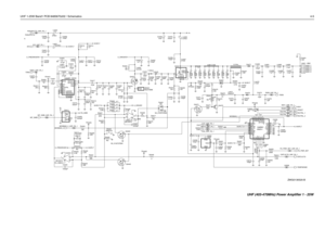 Page 127UHF 1-25W Band1 PCB 8485670z02 / Schematics4-5
NU NU
NU
NUNU
width 2.032
0.8x25 1.542x42.216x__J4401 - BNC
7.5
NU
A
NU
NU
RXIN 9V3
NUNU
INT_SWB_UHF_PA_1L4437
17nH
8.2pF
R4475
10K
C4441
15
100 R4402
2.7R4432
R44272.7 R4425
R4501
6.8K 2200pF C4427 C4424
15pFC4453
100pF
39K R4443 MOSBIAS_222pF C4431
C4506
2200pF 100pF C4406
36pF C4472
1uF C4505 C4413
NU
C4434 C4455
13pF
0.1uF10K R4454
FECTRL_2_UHF_PA_1 2.7K R4452
R4421
27K L4402
57R01
0.1uF C4425
20K R4507 C4423
1uF
LM50
GND
3 1
POSVOUT2FECTRL_2
U4502...