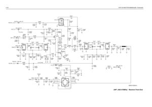 Page 1404-18UHF 25-40W PCB 8480643z06 / Schematic
NU
NU
NU
NUNU NU
NU
3 to 6.5 VDC
NU NU
NU NU
NU
NU
NU
NU NU
NU
0.7 VDC4.6 VDC
C4028
.01uF
3.3K R4018 3300pFC4067
R4022
0 D4007
R4020
15nHQ4001 R4068
L4006100pF 1.5K
R4005 C4014
C405210K
82pF FECTRL_1_UHF_FEC4010
330pF
43pF C40031.8pF
C4051 C4026
IN
NEGPOS
10pF L4005 R4017
GND 1.8pF R4069 K9V1
C4030
D4004 1K
10pFC4020
R4051
R4053 51
2
35
4 L4008
470nH
XFMR T4051
1
RXINJR4055R4070
390
3.3K R4016
1.8pF
16pF C4027
1000pF
C4054 C4008
R4052
0 C4066 FECTRL_2_UHF_FE...