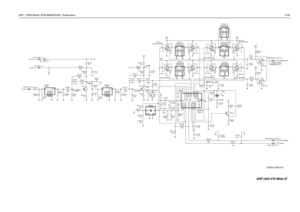 Page 151UHF 1-25W Band1 PCB 8485670z03 / Schematics4-29
9180469V03
3VDC3.9VDC
 12.5kHz  0VDC
20/25kHz  5VDC
9180469V069180469V04
0.75VDC
0.75VDC3VDC9180468v04
9180468V06 U3111-1
CNTL
131
2VDD
14VSS7
R3116
330MC74HC4066
82pF C3112
Q3152
R3135
1.2KBWSELECT_VHF_IF_1
R3132
DISCAUDIO_VHF_IF_1 15K
680 R314610K R3151
0.1uF C3139 C3132
0.1uF R3117
27K
IFQ3102
10 R3112
1.8K R3142R3154
10K
C3110
27pF
C3140
0.1uF 620nHL3111VDD
7VSS
620 R3108
U3115-2
MC74HC4066
5CNTL4 314
0.1uF C3144 FL3111
CFWC455G
3GND1
GND2
4
1
IN2
OUT...