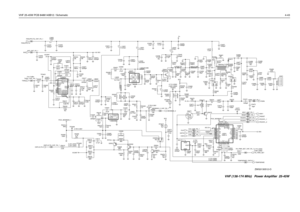 Page 229VHF 25-45W PCB 8486140B12 / Schematic4-43
4.953x8.763
0 to 5 dBm
J3401
1.524x8.751
Spacing: 0.254
2.68V (28W) 0.75V
3.77V (50W) 8.87V
2.77V (50W)
2.65V (28W) 5.20V (28W) 5.45V (50W)3.70V-3.90V2.75V-2.90V2.66V (28W) 3.71V (50W)
1.524x20.696
1.905x15.685
C3489
130pF
.022uFC3471 C3409
390pF C3442 2200pF
NU RT3471
50K
NU R3476
220Q3471NU R3459
0
NU R3409
4.7KDATAR3509
10KC3492
470pF
R3441
51
150K R3408C3429
20pFC3451
18pF
NUC3430
33pF1000pFC3466
5.6K R3417
NU11pF C3464 D3451 C3468
18pF
82K5.6K
R3410220pF...