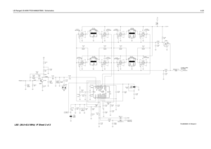 Page 73LB Range2 25-60W PCB 8486207B05 / Schematics4-23
3.10 V5V (20KHz, 30KHz)
0V (12.5KHz)
 +13 dBm
120 mV rms 0.78 V
0.025 V-20 dBm
RSSI_IF_1 U1101-3
MC74HC4066
6CNTL 89
14VDD7VSS
R1137
12K C1129
22pFR112010K R1130
51.01uF R1124
FN0:NP
C1140 11 10
14VDD7VSS 0
U1102-4
MC74HC406612CNTLR1129
47K
47K
DISCAUDIOC113910K
680.01uF
0.1uF
R1136 C1130 C1135
0.1uF 68pFR1121
C1148
GND1 3
GND2 4
1
IN2
OUT
8.2KR1132CFWC455FFL1106
R11312.4KQ1105
15K3.3K R11330 R1126
FN0:NP 0 R1125
FN0:NP
2 3
1
120pF D1101
Y1101
08W0810.245...