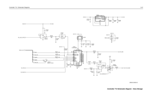 Page 121Controller T12 / Schematic Diagrams3-47
9C0325
0.1uFNU
10K R0332C0331
0.1uF U0331-2
PWR_GND
3GND5VCC
2C0354
0.1uF
C0342
18K
U0341-2
LM2904
6
57 8
42
5VDD
3VSS 6
0.1uF C0302
10
R0343
0 RX_AUD_RTN5VD
FLAT_RX_SND 3V3
SPI(0:10)R0324
C0303
100pF
0.1uF C03050.1uF C0343 0.1uF
1uF C0324U0351
LP2951ACMM-3.3
2C0351
0.1uF
74AHCT1G125U0331-1 2
A
1 OE
4
Y33uF C0353
.022uF C0352
10K R0333SS 9
VCCA26
VCCD7
VSSA11
VSSA217
VSSA318VSSD12
XCLK 6
10K R0341 D0301
5
3
1 24
8
4
U0342
TC4S66F
4CNTL 1
47K R0346
47K R0347
1uF...