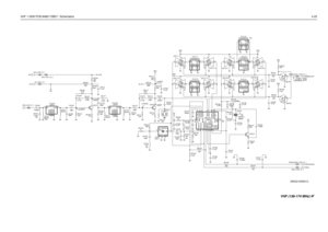 Page 173VHF 1-25W PCB 8486172B07 / Schematics4-25
9180469V03
3.9VDC
 12.5kHz  0VDC
20/25kHz  5VDC
0.75VDC
0.75VDC
3VDC9180469V069180469V04
9180468v04
9180468V06
3VDC
6.8K R3107 9V3
R3135
1.2K 390
1
GND1
GND2 2
GND3 4
5
GND4
3
IN6
OUTR3115
FL3101
12R16R3117
27K
Q3102Q3151
680 R3146 620nH L3111 620 R3108
R3118
6.8K
R3111
12K C31015V_VHF_IF_1
GND24
1
IN2
OUT
NU 2.2pFFL31113GND1
U3115-1CNTL
131 2VDD
14VSS7
DISCAUDIO_VHF_IF_1 15K R31320.1uF C3144
120pF C3143
C3139
C3141
0.1uF 0.1uF
131 2VDD
14VSS7
Q3141 U3111-1
CNTL...