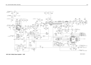 Page 181VHF 1-25W PCB 8486172B08 / Schematics4-33
ZWG0130628-O
RXIN_VHF_PA_1 NU
NU17nHL3437
NU NU
0 R3440NU
C342756pFNU
39K10KNU
6.8K R3411
NU
R3506
10K NU
C3508
C3443
120pF
C3444
6.2pF
C3509 1uF C3423
0.8x25width 2.032
1.542x42.216xJ3401
7.5
R3427 R3426
2.7 2.7
2.7
R3428 R3425
C3506
2200pF 2.4K120R3414
2.4KR3502
39K MOSBIAS_2_VHF_PA_1
R3445L3412C3432
12nH C3404
33pF
2200pF C3410
.022uF PASUPVLTG_VHF_PA_1
C3473
270pF R3415
36
330pFC3426Q3421
R3417
39K
R344310K R3491
R3441 C3416
330pF
100pF 330pF C3400
C3507...