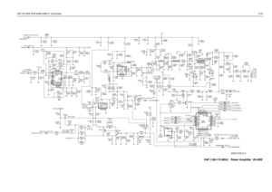 Page 191VHF 25-45W PCB 8486140B12 / Schematic4-43
4.953x8.763
0 to 5 dBm
J3401
1.524x8.751
Spacing: 0.254
2.68V (28W) 0.75V
3.77V (50W) 8.87V
2.77V (50W)
2.65V (28W) 5.20V (28W) 5.45V (50W)3.70V-3.90V2.75V-2.90V2.66V (28W) 3.71V (50W)
1.524x20.696
1.905x15.685
C3489
130pF
.022uFC3471 C3409
390pF C3442 2200pF
NU RT3471
50K
NU R3476
220Q3471NU R3459
0
NU R3409
4.7KDATAR3509
10KC3492
470pF
R3441
51
150K R3408C3429
20pFC3451
18pF
NUC3430
33pF1000pFC3466
5.6K R3417
NU11pF C3464 D3451 C3468
18pF
82K5.6K
R3410220pF...