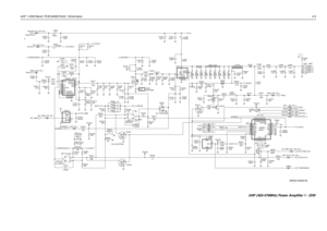 Page 247UHF 1-25W Band1 PCB 8485670z02 / Schematics4-5
NU NU
NU
NUNU
width 2.032
0.8x25 1.542x42.216x__J4401 - BNC
7.5
NU
A
NU
NU
RXIN 9V3
NUNU
INT_SWB_UHF_PA_1L4437
17nH
8.2pF
R4475
10K
C4441
15
100 R4402
2.7R4432
R44272.7 R4425
R4501
6.8K 2200pF C4427 C4424
15pFC4453
100pF
39K R4443 MOSBIAS_222pF C4431
C4506
2200pF 100pF C4406
36pF C4472
1uF C4505 C4413
NU
C4434 C4455
13pF
0.1uF10K R4454
FECTRL_2_UHF_PA_1 2.7K R4452
R4421
27K L4402
57R01
0.1uF C4425
20K R4507 C4423
1uF
LM50
GND
3 1
POSVOUT2FECTRL_2
U4502...