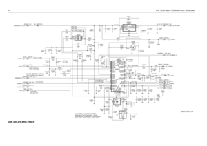 Page 2484-6UHF 1-25W Band1 PCB 8485670z02 / Schematics
NU
0 VDC (RX)
NU NU
3.43 VDC
3.05 VDC (RX)
NU
4.97 VDC
2.48 VDC
NU
NU
4.58 VDC 3.79 VDC
2.48 VDC 4.97 VDC (25KHZ Chan. Spacing)
1.78 VDC (Rx)
4.97 VDC (TX) 5 VDC (Locked)10.87 VDC
1.28 VDC
NUNU
NU
0 VDC (Unlocked)
2.63 VDC (TX)
VDC 4.97 VDC
NU
0 VDC (12.5KHZ Chan. Spacing)
2.52 VDC 2.5 to 11 VDC
1.76 VDC (Tx)30mV - 80mV RMS 12.7 VDC
0 VDC 4.97 VDC
NU1.8pF
(SOURCE)
NU
3.48  6.68 VDC
TP4201C4204
100pF
R4204
472.2uF C4214 INPUT8
OUTPUT 1
SENSE 2
SHUTDOWN3...