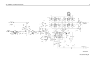 Page 251UHF 1-25W Band1 PCB 8485670z02 / Schematics4-9
9180468v04
9180468V06 3.9VDC
 12.5kHz  0VDC
20/25kHz  5VDC 9180469V03
3VDC9180469V069180469V04
0.75VDC
0.75VDC3VDC
R3117
27K
Q3102
10 R3112 IF
1.8K R314210K
27pFR3154
C3140
0.1uF C3110
620nHL3111 620 R3108
5
CNTL4
314VDD7VSS
C3144 U3115-2
C3143 0.1uF
120pF R3115
390
R3118
6.8K
R3111
12K 5V_VHF_IF_1Q3151
NU C3113 NUR3104
22pF C3115VDD
14VSS7
Q3141 MC74HC4066
U3111-1CNTL
131
2
R3116
330
82pFC3112Q3152
R3135
1.2K
DISCAUDIO_VHF_IF_1BWSELECT_VHF_IF_1
R3101...